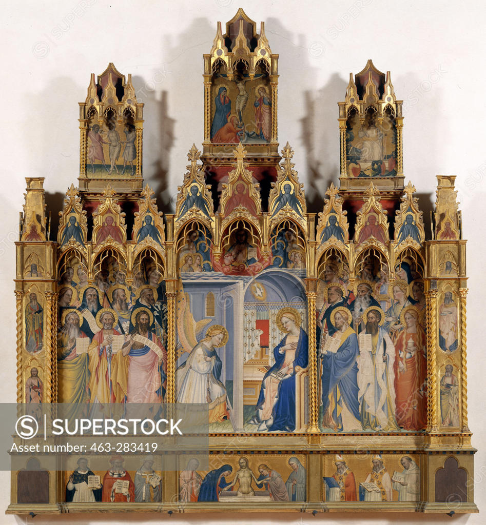 Stock Photo: 463-283419 Annunciation Triptych / G. del Biondo