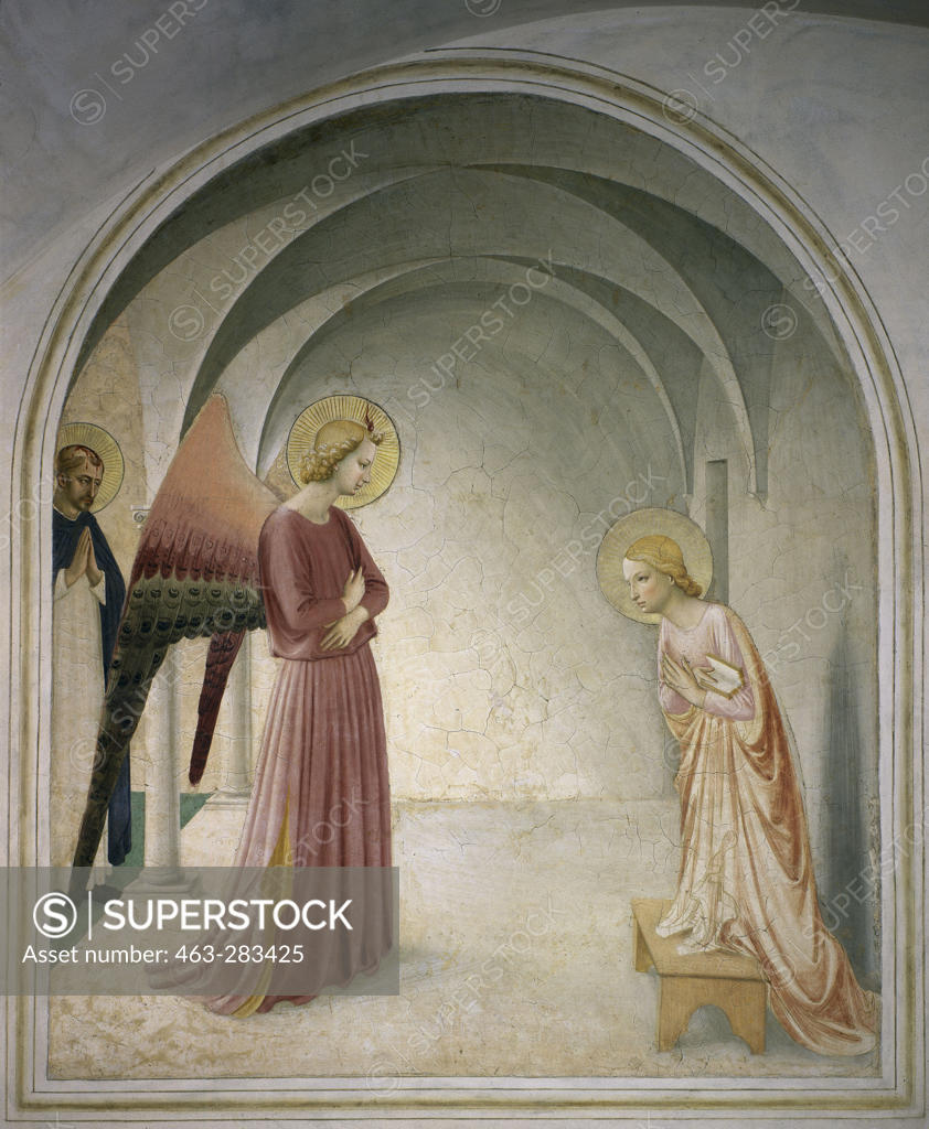 Stock Photo: 463-283425 Fra Angelico / Annunciation to Mary