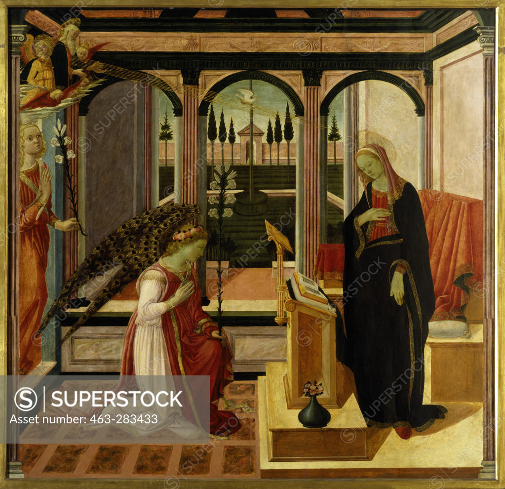 Stock Photo: 463-283433 Annunciation to Mary / Filippino Lippi
