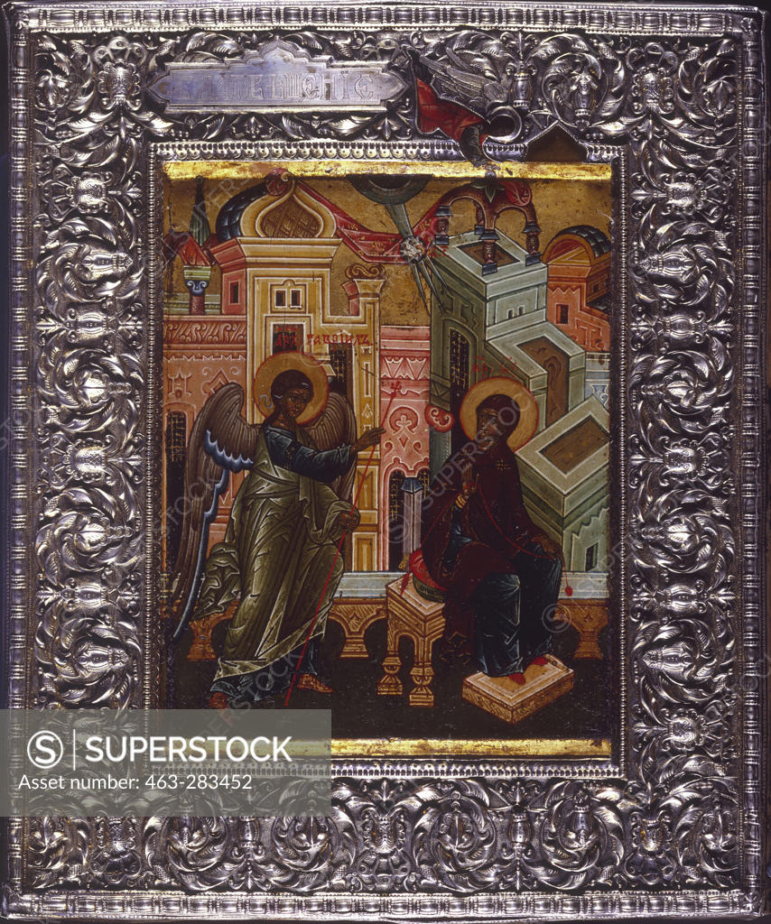 Stock Photo: 463-283452 Annunciation / Russian icon