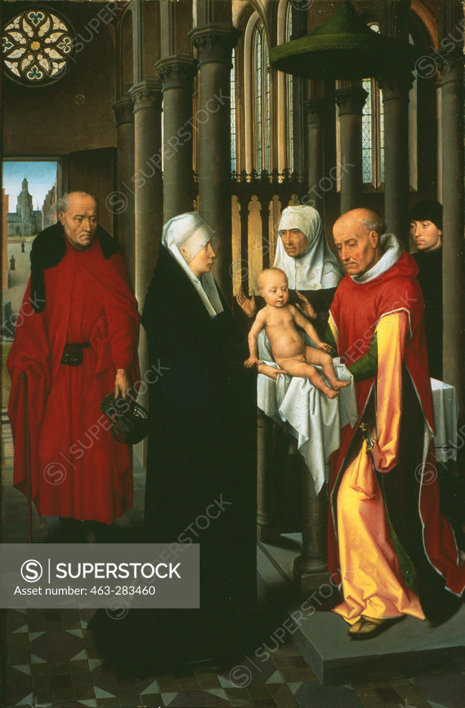 Stock Photo: 463-283460 Memling / Presentation in the Temple