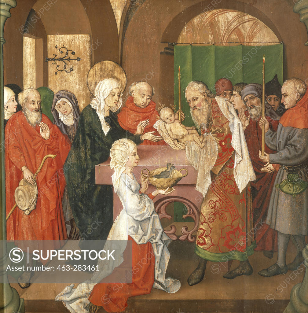 Stock Photo: 463-283461 M.Schongauer, Presentation in the Temple
