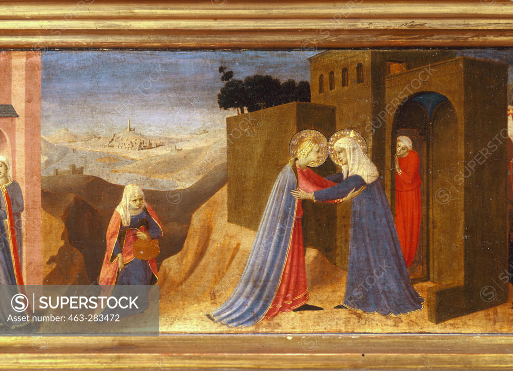 Stock Photo: 463-283472 Fra Angelico / Visitation / c. 1432/33