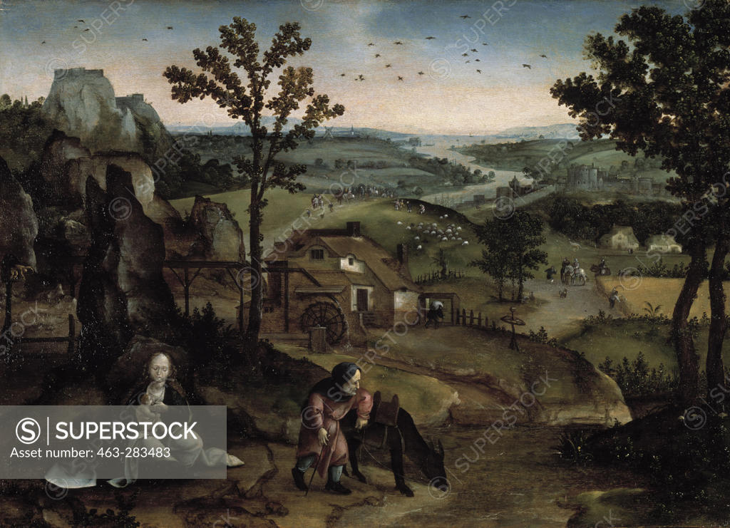 Stock Photo: 463-283483 Rest on the Flight into Egypt / Patinier