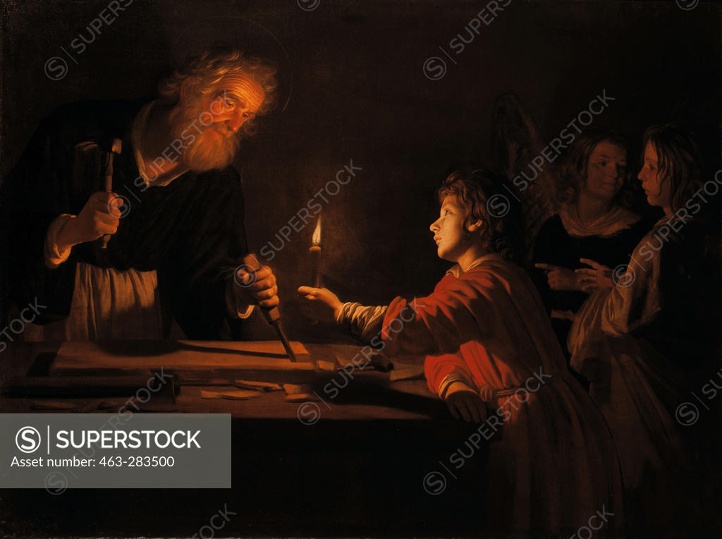 Stock Photo: 463-283500 G.van Honthorst / Childhood of Christ
