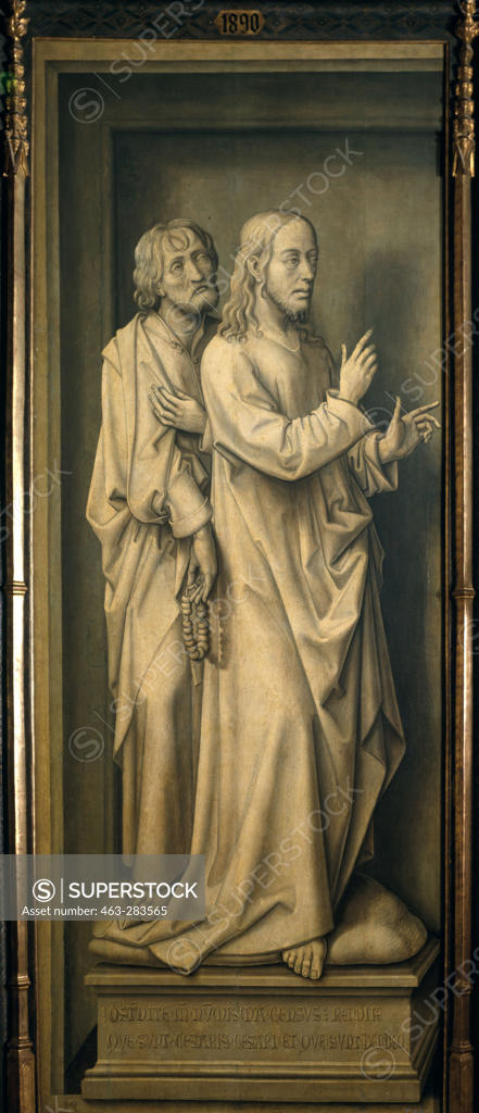 Stock Photo: 463-283565 Rogier v.d.Weyden, Christ and Disciples