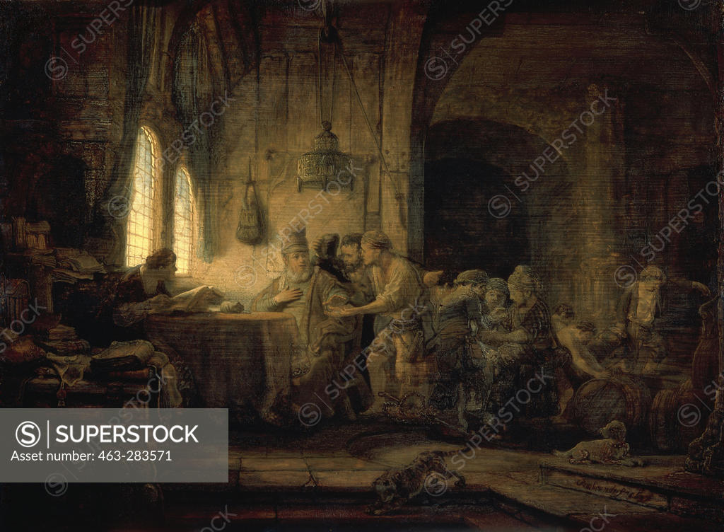 Stock Photo: 463-283571 Rembrandt / Workers in the Yineyard