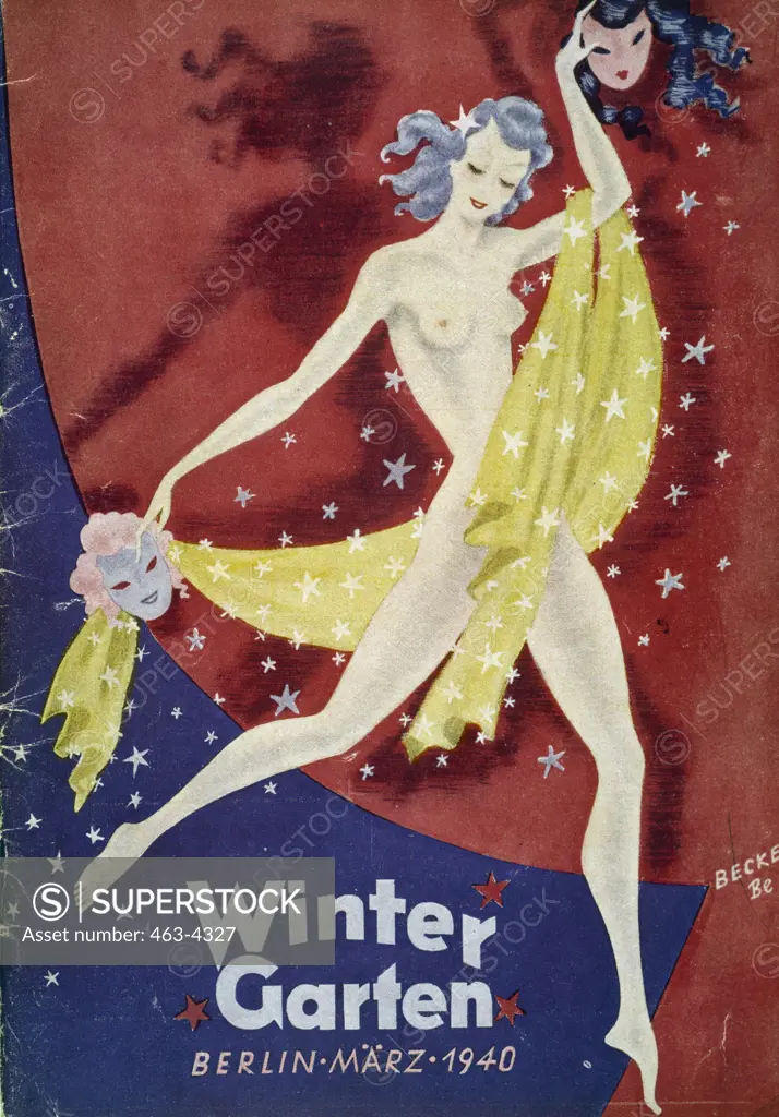 Winter Garden Cafe and Variety Theatre,  poster,  1940