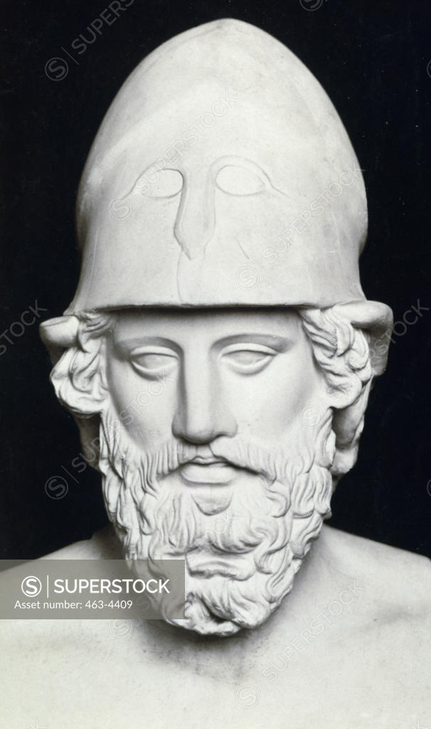 Stock Photo: 463-4409 Pericles,  Portrait Bust,  artist unknown,