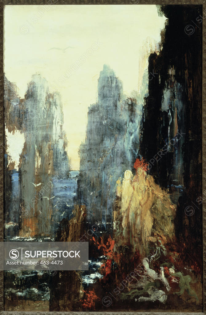 Stock Photo: 463-4473 The Sirens Gustave Moreau (1826-1898 French) Oil on canvas Musee Gustave Moreau, Paris