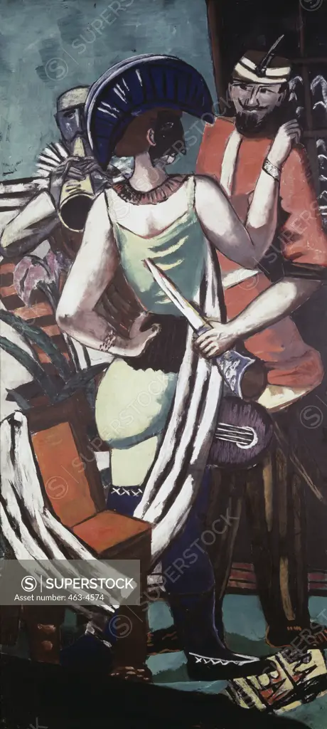 Paris Carnival 1930 Max Beckmann (1884-1950 German) Oil On Canvas Private Collection