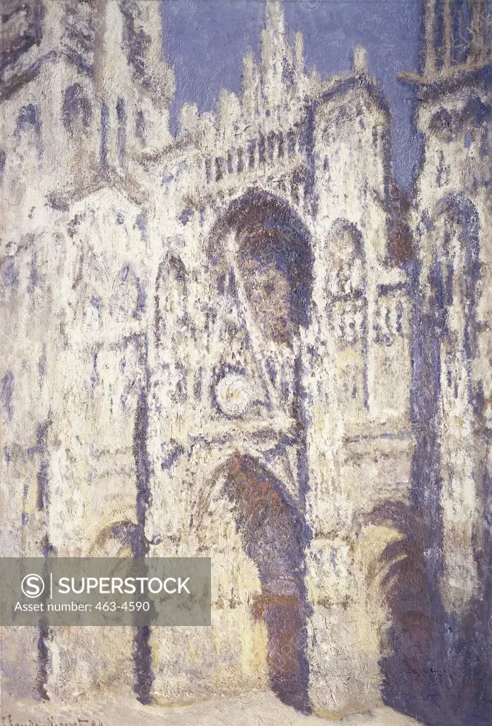 Rouen Cathedral in Sunlight 1894 Claude Monet (1840-1926 French) Oil on canvas Musee du Louvre, Paris, France