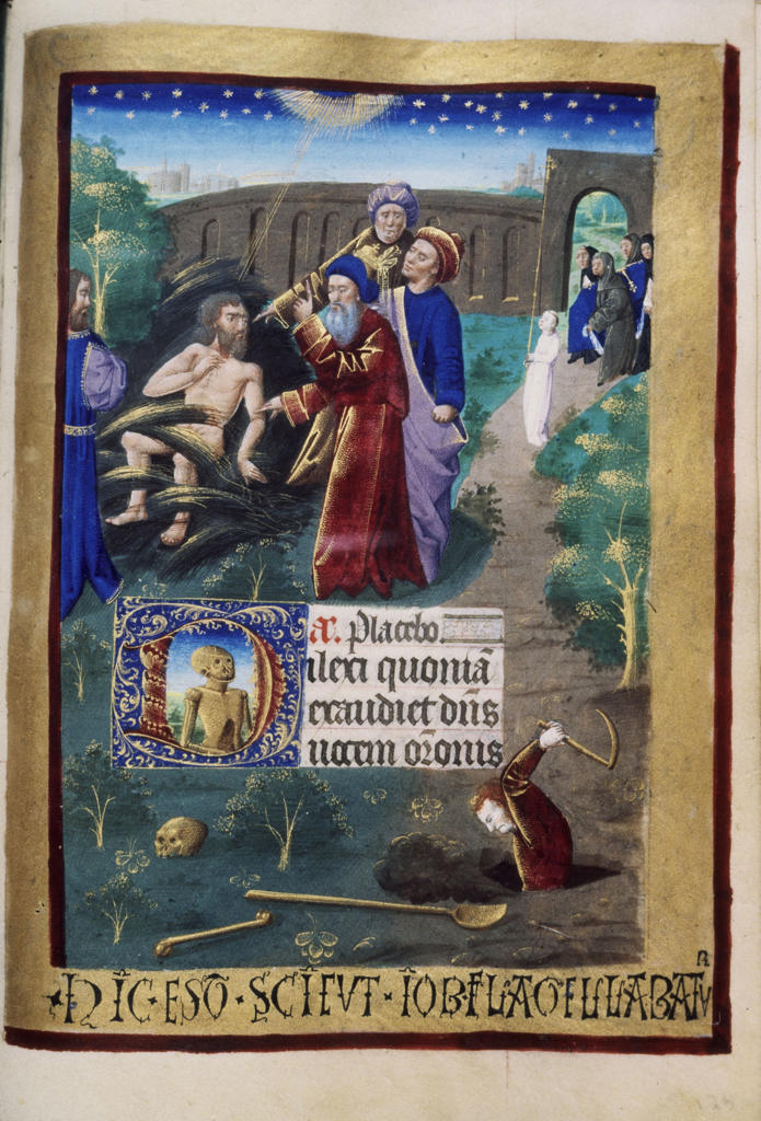 Job and his friends / Illum. / c.1480