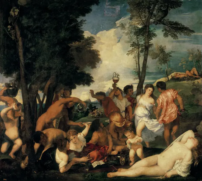 Titian / Bacchanal (Andrians) / 1518/19