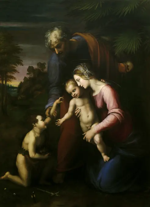 Raphael/Holy Family with St.John/c.1513
