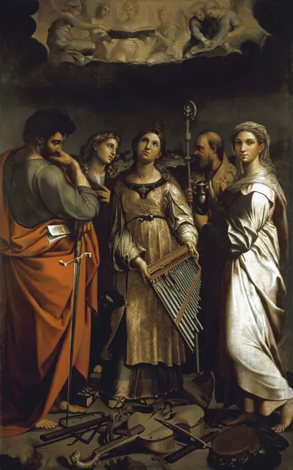 After Raphael / Saint Cecilia