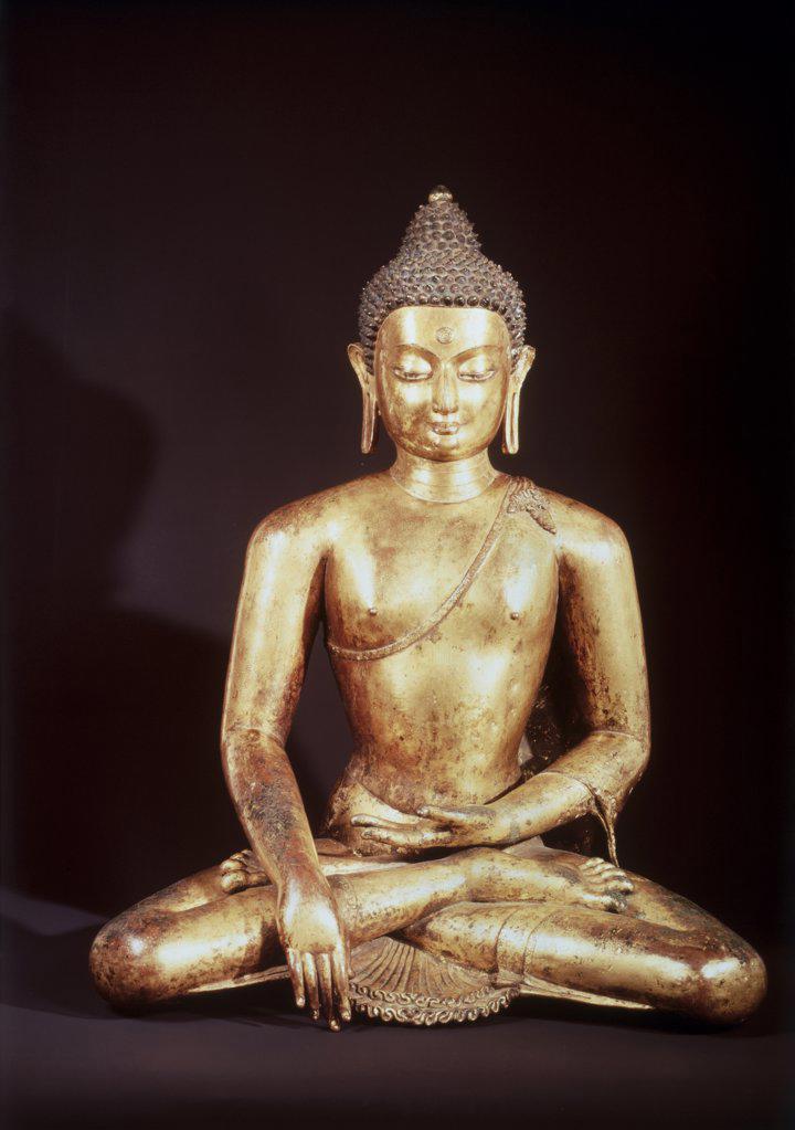 Gautama the Buddha (Nepal)  18th C. Asian Art Gilt Copper Christie's Images, London, England