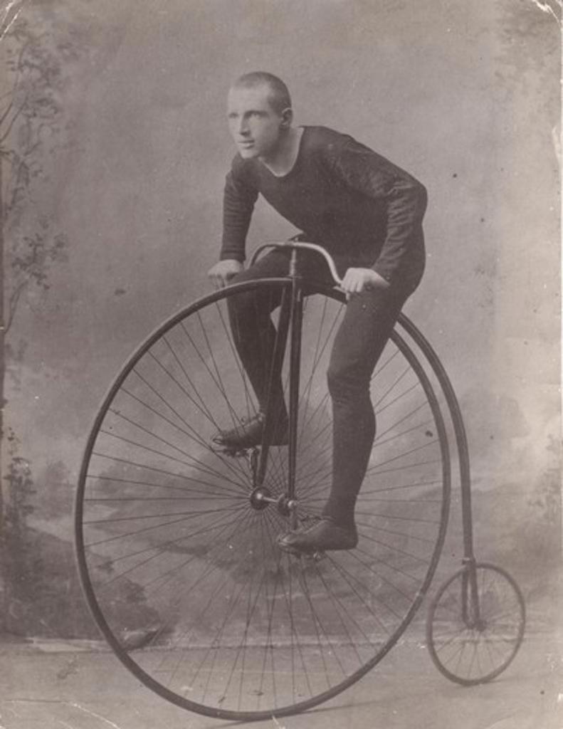 Man riding High wheeler