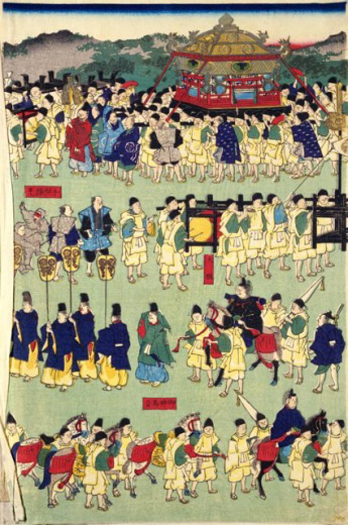 Nikko Festival at Toshogu Japanese Art Woodblock print Culver Pictures Inc.