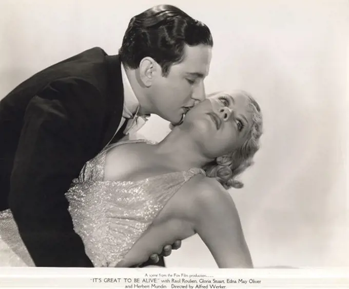 Raul Roulien and Gloria Stuart in ""It's Great to Be Alive"" Fox Film, 1933
