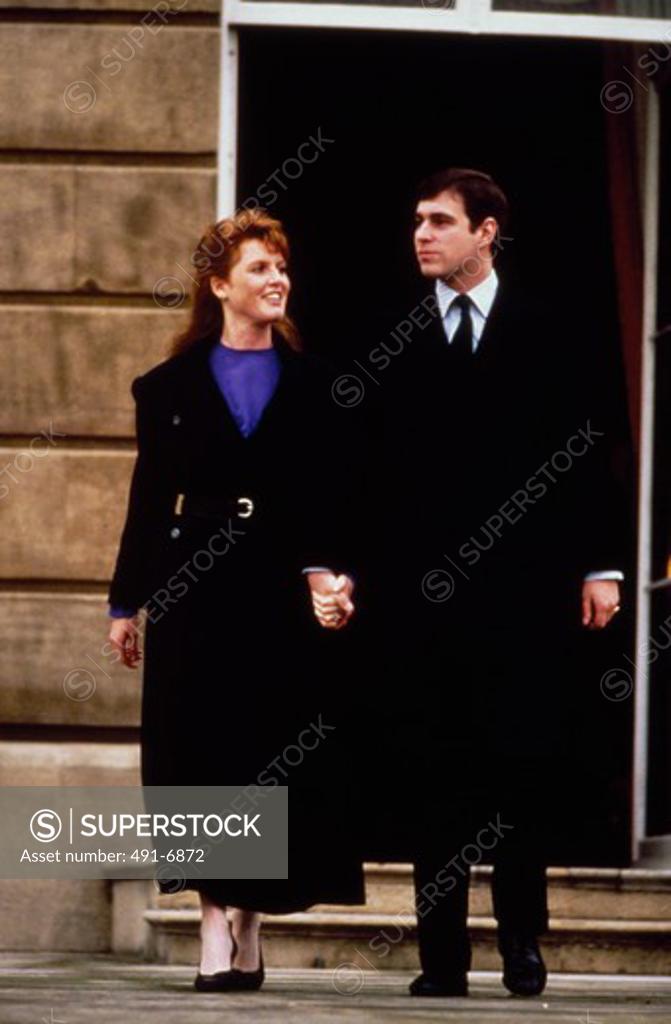 Stock Photo: 491-6872 Prince Andrew and Sarah Ferguson, Engagement (3/19/86)