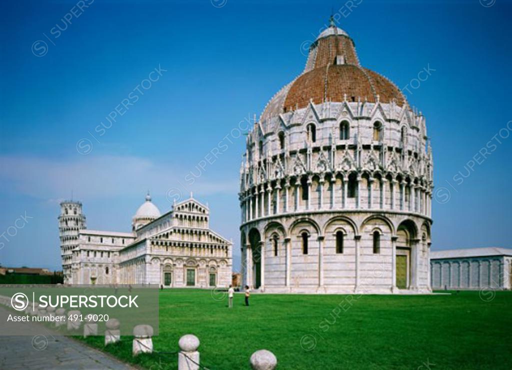 Stock Photo: 491-9020 Baptistry Duomo Pisa Italy