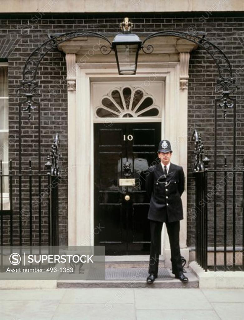 Stock Photo: 493-1383 Number 10 Downing Street London England