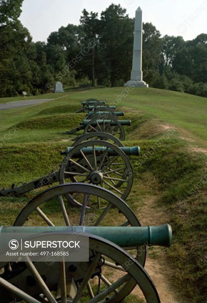 Stock Photo: 497-168585 Vicksburg National Military Park Missisippi USA