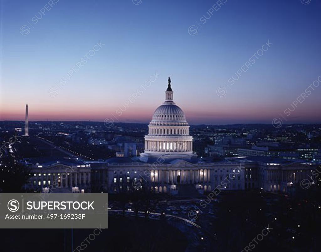 Stock Photo: 497-169233F Capitol Building Washington, D.C. USA