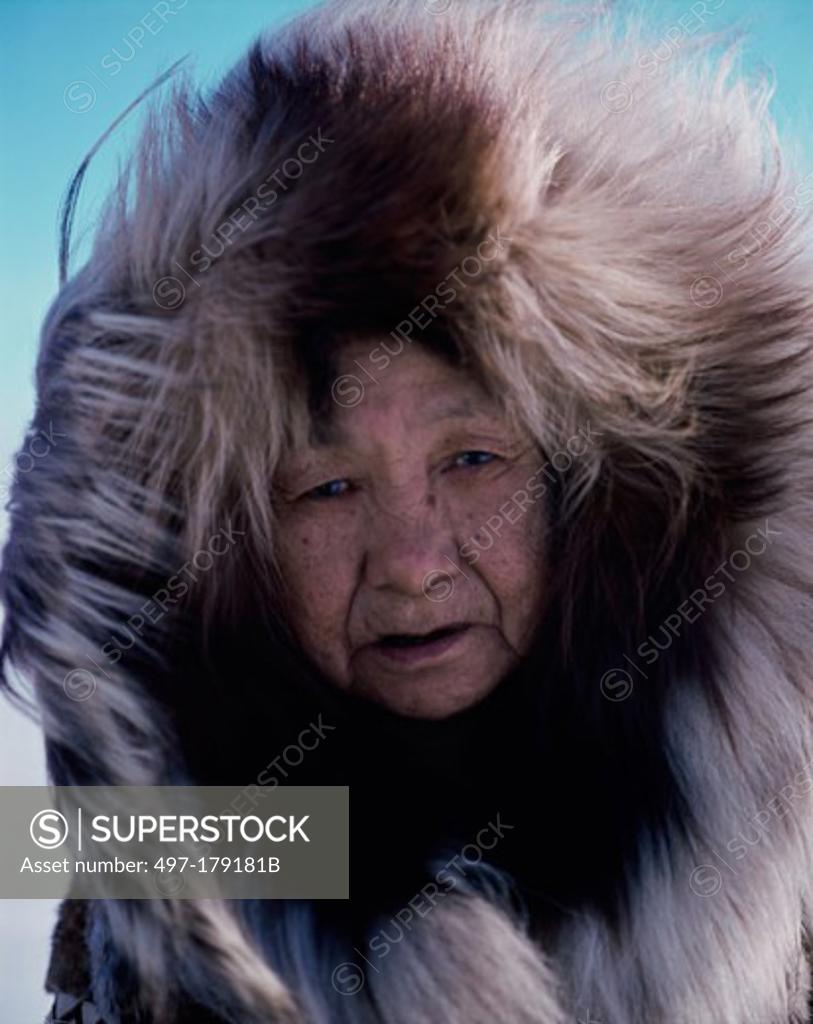 Stock Photo: 497-179181B Close-up of an Eskimo, King Island, Alaska, USA