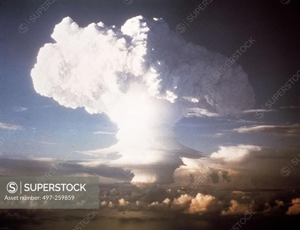 Stock Photo: 497-259859 Nuclear Bomb Explosion