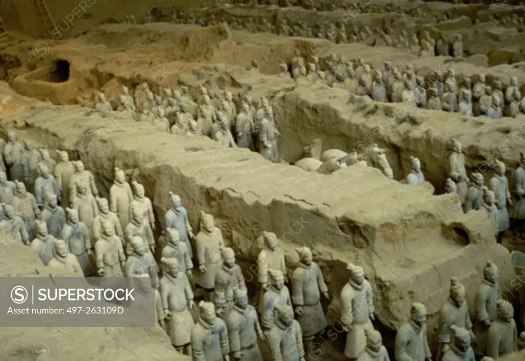 Terracotta Warriors At Lintong Kian China