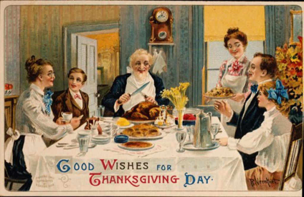 Good Wishes For Thanksgiving Day Nostalgia Cards 