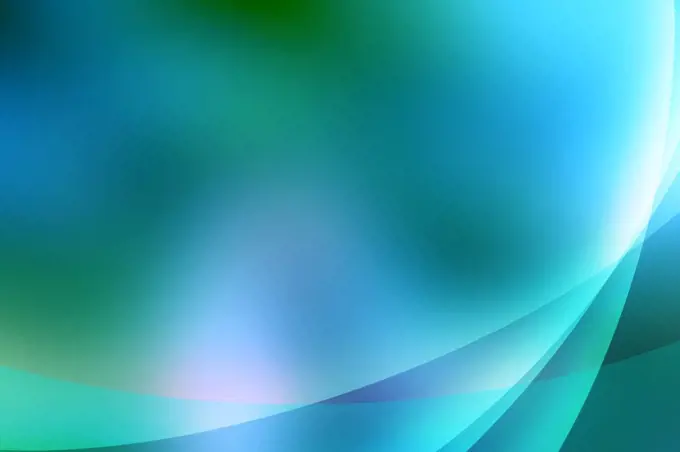 Abstract turquoise lines against a blurred background