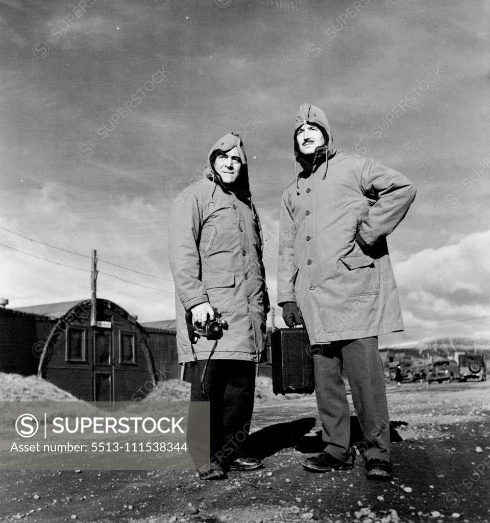 Stock Photo: 5513-111538344 American Troops in Iceland. February 6, 1951.