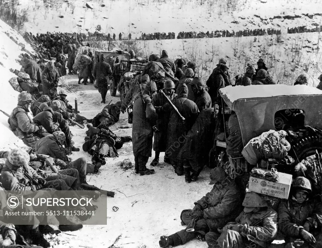 American Troops in Korea. January 16, 1951. (Photo by United States Information Service).