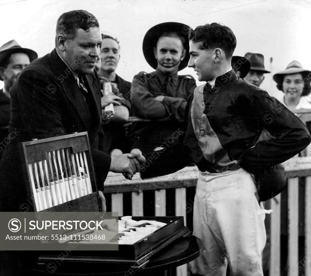 J. Thompson - Premier Jockey Moorefield. August 6, 1944.