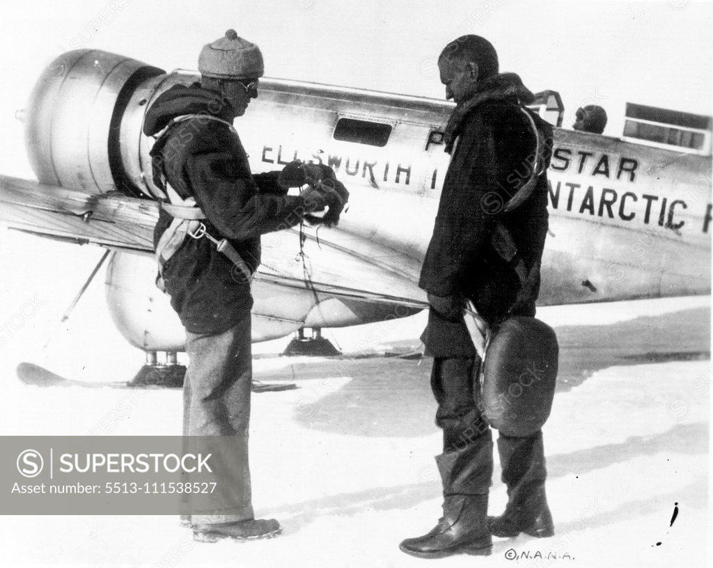 Stock Photo: 5513-111538527 Arctic Expedition - Lincoln Ellsworth Expedition - 1933, 34, 35. April 20, 1936.