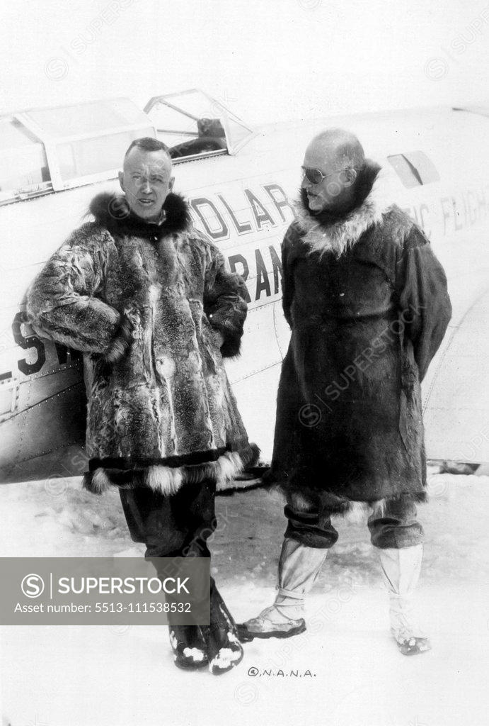 Stock Photo: 5513-111538532 Antarctic-Expeditions-Ellsworth. April 20, 1936.