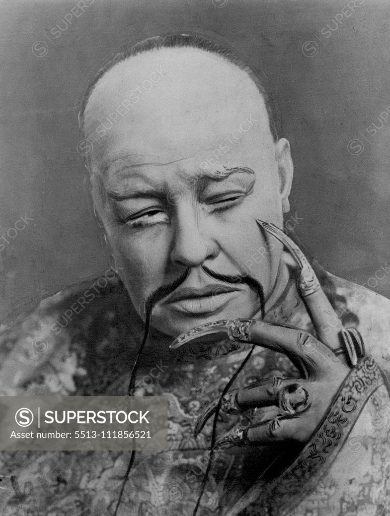 Stock Photo: 5513-111856521 Australian-born Oscar Asche as Chu Chin Chow in the original production of his great "Arabian Night" fantasy, which ran for 2238 performances (from August 31 1916 to July 22, 1921) an all-time record for the British stage. This record now seems certain to be beaten by "Worm's Eye View." December 20, 1950.;Australian-born Oscar Asche as Chu Chin Chow in the original production of his great "Arabian Night" fantasy, which ran for 2238 performances (from August 31 1916 to July 22, 1921) an all-time 