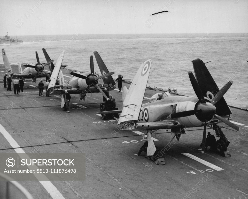 Stock Photo: 5513-111876498 Aviation 993 C - Hawker Fury. April 05, 1951.;Aviation 993 C - Hawker Fury.