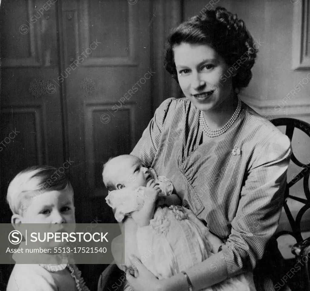 First Picture of Princess Elizabeth With Daughter - Here is the First Picture of Princess Elizabeth, with her Daughter, who was born at Clarence house, London, on Aug 15, 1950, to her and the Duke of Edinburgh. In This Picture Princess Elizabeth is pictured with the Baby, who will be Named Princess Anne Elizabeth Alice Louise, And Her son Prince Charles, who will be Two Years old in November. This Picture was made at Clarence House by Cecilbeaton. September 15, 1950. (Photo by Associated Press Photo).