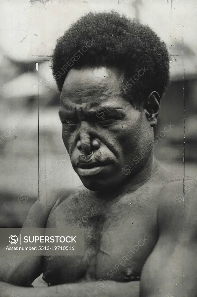 A New Britain "boy", one of the crew of the Island trader Duranbah, in Sydney for overhaul, typical of the sturdy type of seamen produced by the Pacific Isles. September 9, 1948.