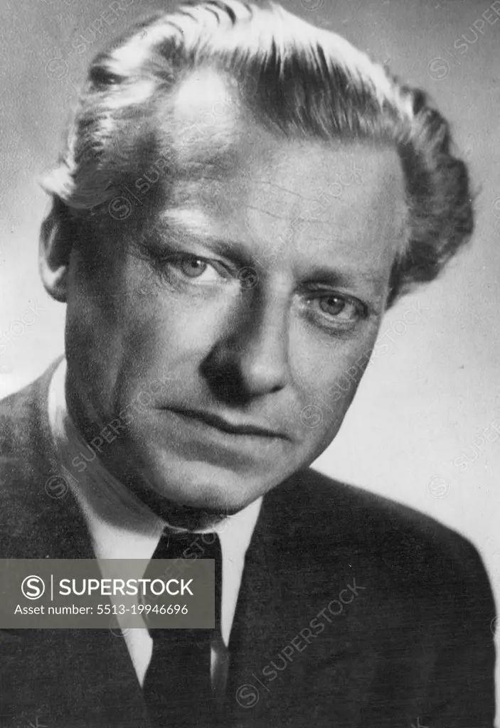 Hans Schmidt-Isserstedt, German Conductor. November 24, 1952. (Photo by Norman L. Danvers).
