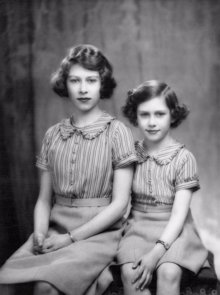 Princesses Elizabeth and Margaret Rose Princess Elizabeth's birthday April 21st. Not to appear before April 19th. April 5, 1939. (Photo by Marcus Adams)..