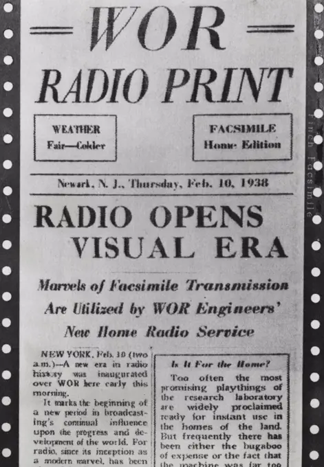 Newspaper, Radio. September 05, 1951. (Photo by Acme Photo) 