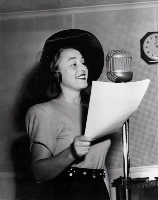 Thelma Scott is Christine Hagen. May 2, 1949. 