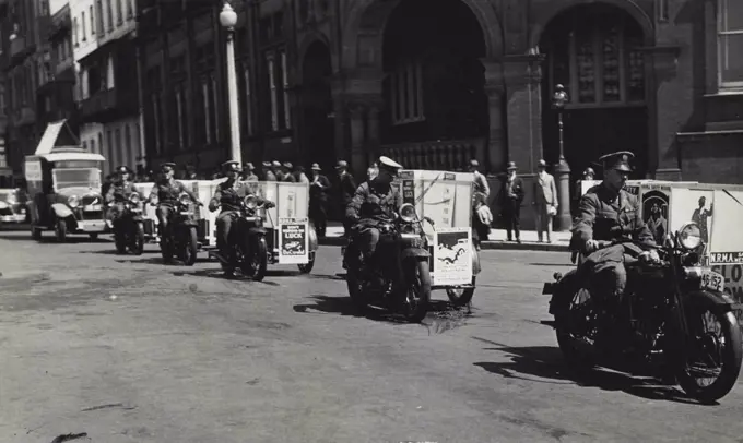 Health week procession ***** N.R.M.A. Patrol heading the procession. October 17, 1932.