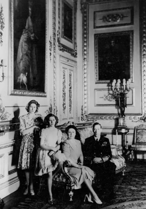 The Royal Family At Windsor -- A charming New Year study of the Royal Family, made by Cecil Beaton at Windsor Castle. February 08, 1944. (Photo by Cecil Beaton)