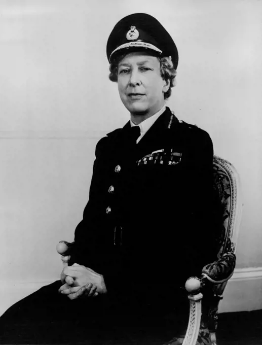 H.R.H. The Princess Royal -- Photographed in the uniform of Major-General of the Women's Royal Army Corps, at St. James's Palace. April 13, 1955. (Photo by Tom Blau, Camera Press).